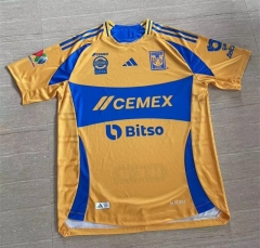 (S-3XL) 2024-2025 Tigres UANL Yellow Thailand Soccer Jersey AAA-912