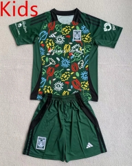 2024-2025 Special Version Tigres UANL Green Kids/Youth Soccer Uniform-AY