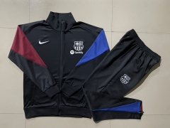 2024-2025 Barcelona Black Thailand Soccer Jacket Uniform-815