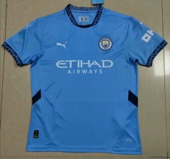 (S-4XL) 2024-2025 Manchester City Home Blue Thailand Soccer Jersey AAA-818