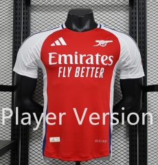 Player Version 2024-2025 Arsenal Home Red&White Thailand Soccer Jersey AAA-888