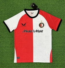 2024-2025 Feyenoord Rotterdam Home Red and White Thailand Soccer Jersey AAA-403