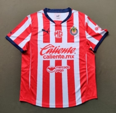 (S-3XL) 2024-2025 Deportivo Guadalajara Home Red&White Thailand Soccer Jersey AAA-912