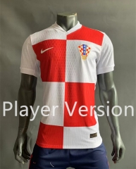 Player Version 2024-2025 Croatia Home Red&White Thailand Soccer Jersey AAA-1328