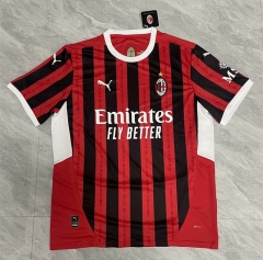 (S-4XL) 2024-2025 AC Milan Home Red&Black Thailand Soccer Jersey AAA-818