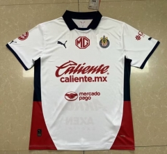 (S-4XL) 2024-2025 Deportivo Guadalajara Away White Thailand Soccer Jersey AAA-818