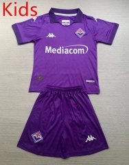 2024-2025 Fiorentina Home Purple Kid/Youth Soccer Uniform-AY