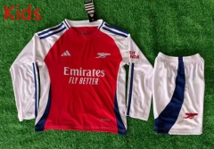 2024-2025 Arsenal Home Red LS Kids/Youth Soccer Uniform-2044
