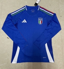2024-2025 Italy Home Blue LS Thailand Soccer Jersey AAA-422