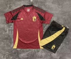 2024-2025 Belgium Home Red Soccer Uniform-9070