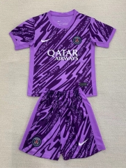 2024-2025 Paris SG Goalkeeper Purple Soccer Uniform-AY