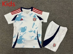 2024-2025 Costa Rica Away White Kids/Youth Soccer Uniform
