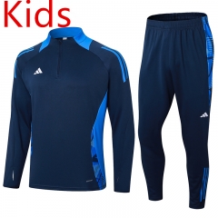 Adidas Royal Blue Kid-Youth Soccer Tracksuit-411