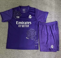 2024-2025 Real Madrid Y3 Purple Soccer Uniform-709