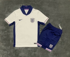 2024-25 Correct Version England Home White Soccer Uniform-2483