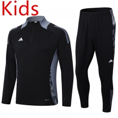 Adidas Black Kid-Youth Soccer Tracksuit-411
