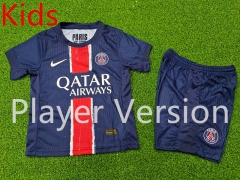 Player Version 2024-2025 Paris SG Home Royal Blue Kid/Youth Soccer Uniform-9926