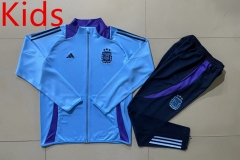 2024-2025 Argentina Black Kids/Youth Soccer Jacket Uniform-815