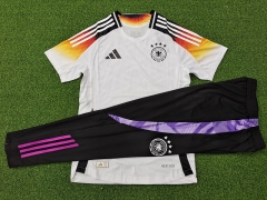 Player Version 2024-2025 Germany Home White Short-Sleeved Thailand Soccer Tracksuit-9926