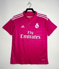 Retro Version 14-15 Real Madrid Away Pink Thailand Soccer Jersey AAA-811