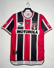 Retro Version 2000 Sao Paulo Futebol Clube Away Black&Red Thailand Soccer Jersey AAA-811