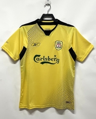 Retro Version 04-05 Liverpool Away Yellow Thailand Soccer Jersey AAA-811