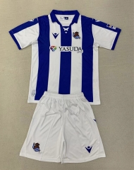 2024-2025 Real Sociedad Home Blue&White Soccer Uniform-AY