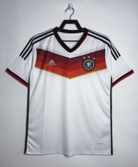 Retro Version 2014 Germany Home White Thailand Soccer Jersey AAA-811