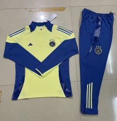 2024-2025 Ajax Yellow Thailand Soccer Tracksuit-411