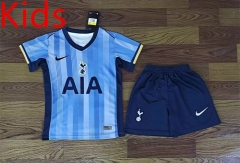 2024-2025 Tottenham Hotspur Away Blue Kids/Youth Soccer Uniform-709