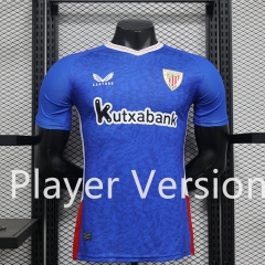 Player Version 2024-2025 Athletic Bilbao Blue Thailand Soccer Jersey AAA-888