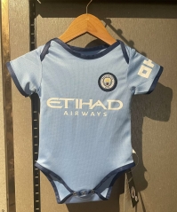 2024-2025 Manchester City Home Blue Baby Uniform-7411