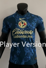 Player Version 2024-2025 Club America Away Blue Thailand Soccer Jersey AAA-4952