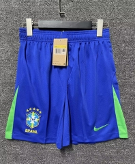 2024-2025 Brazil Home Blue Thailand Soccer Shorts-718
