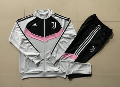 2024-2025 Juventus Light Gray Thailand Soccer Jacket Uniform-815