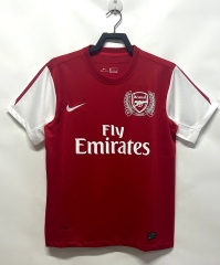 Retro Version 11-12 Arsenal Home Red Thailand Soccer Jersey AAA-811