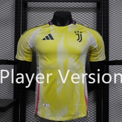 Player Version 2024-2025 Juventus Away Yellow Thailand Soccer Jersey AAA-888