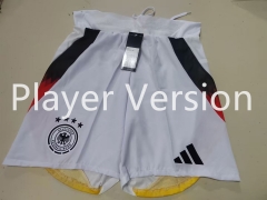 Player Version 2024-2025 Germany Home White Thailand Soccer Shorts-6794