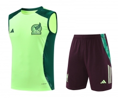 2024-2025 Mexico Green Thailand Soccer Vest Uniform-418