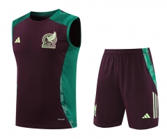 2024-2025 Mexico Red&Green Thailand Soccer Vest Uniform-418