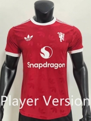 Player Version 2024-2025 Special Version Manchester United Red Thailand Soccer Jersey AAA-9753