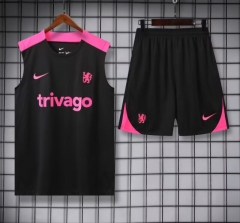 2024-2025 Chelsea Black Thailand Soccer Vest Uniform-418