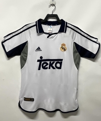 Retro Version 00-01 Real Madrid Home White Thailand Soccer Jersey AAA-811