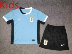 2024-2025 Uruguay Home Blue Kids/Youth Soccer Uniform-6850