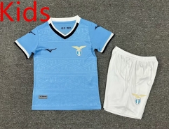 2024-2025 Lazio Home Blue Kid/Youth Soccer Uniform-7809