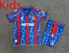 2024-2025 Crystal Palace Home Red&Blue Kids/Youth Soccer Uniform-7809