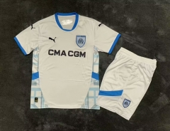 2024-2025 Olympique de Marseille Home White Soccer Uniform-7209