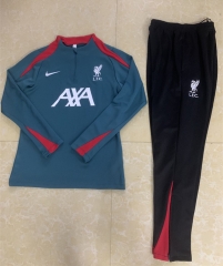 2024-2025 Liverpool Green Thailand Soccer Tracksuit-411