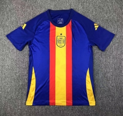 2024-2025 Spain Blue&Yellow Thailand Soccer Training Jersey-417