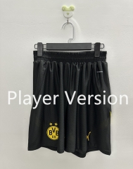 Player Version 2024-2025 Borussia Dortmund Home Black Thailand Soccer Shorts-888